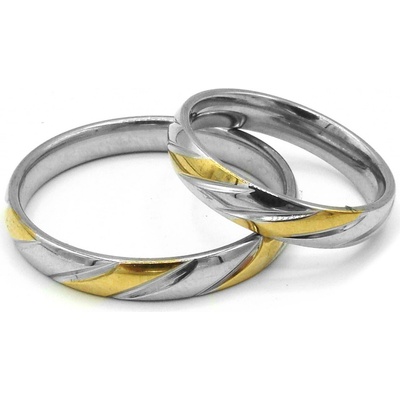 Steel Jewelry Prsten GOLD Chirurgická ocel RI240244