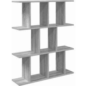 vidaXL Стенен рафт Сив Сонома 102 x 20 x 96 см Инженерна дървесина (8012217)