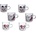 120 ML Mini Mickey стъклени чаши за кафе, чай, мляко, лате (2-14122)