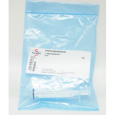 Fagron Pipeta dávkovacia 5 ml + adaptér SyrSpend 1 ks