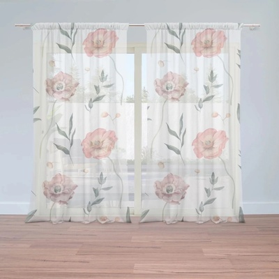 Sablio Záclony Romantické iskerníky: 2ks 150x250cm