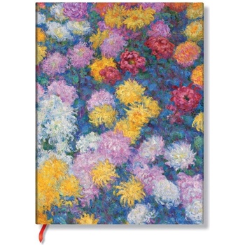 Paperblanks Тефтер Monet Chrysanthemums, Ultra, широки редов (1570180952)
