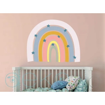 Image 1 of Дъга и звезди в пастелни цветове - бохо стил (1619)