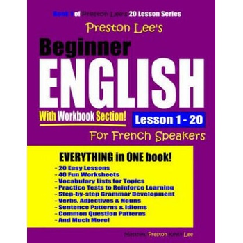 Image 1 of Preston Lee's Beginner English with Workbook Section Lesson 1 - 20 for French Speakers | Matthew Preston, Kevin Lee