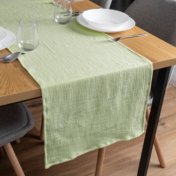 Biante Mušelínový behúň MSN-030 Pastelovo pistáciový 45x160 cm
