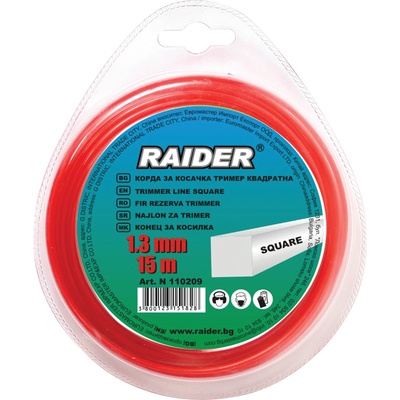 Raider Корда за косачка тример квадратна 1.30mm х 15m (110209)