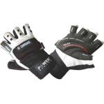 Power System Training Gloves with Wristwraps | No Compromise - White / Black M