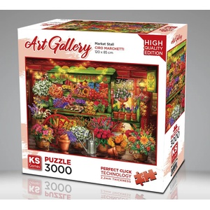 KS Games - Puzzle Marchetti: Market Stall - 3 000 piese
