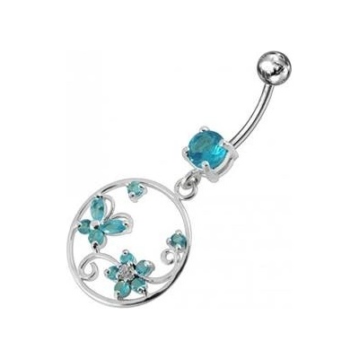 Šperky4U stříbrný piercing do pupíku BP01005-Q