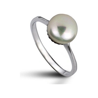 Šperky4U Stříbrný prsten přírodní perla CS2105