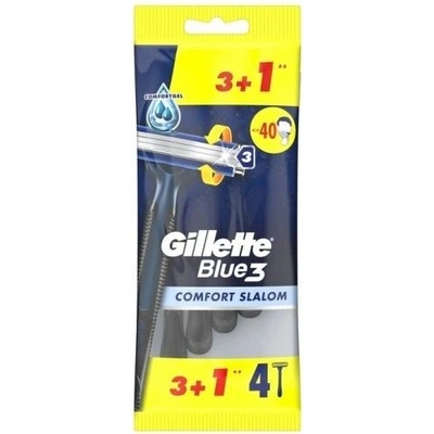 Gillette Blue 3 Comfort Slalom 4 ks