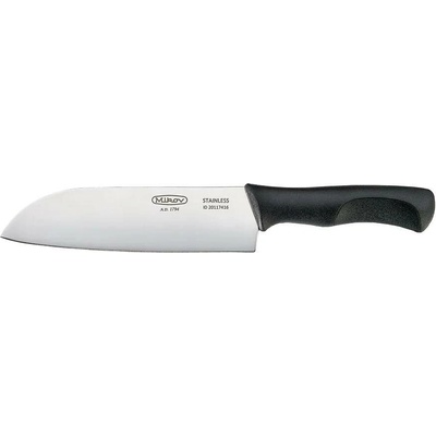 Nůž kuchyňský Mikov Santoku 74-NH-16 - černý-stříbrný