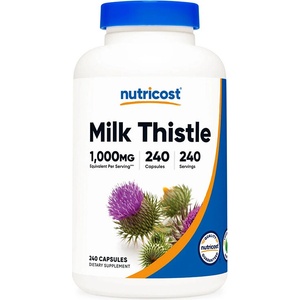 Nutricost Черен дроб и жлъчка - Бял трън, 250 mg x 240 капсули (67537 (054101) NC)