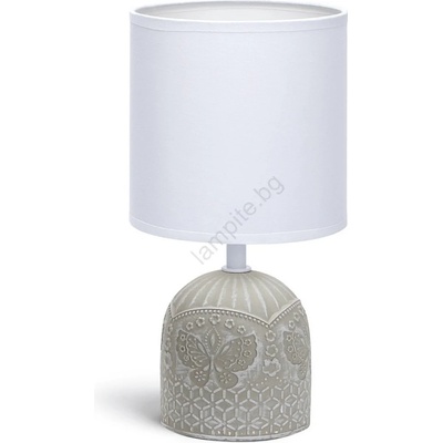 Aigostar - Настолна лампа 1xE14/40W/230V бежов/бял (AI0167)