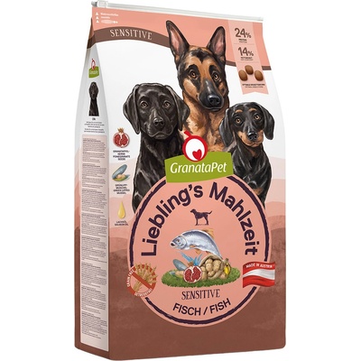 GranataPet Liebling's Mahlzeit Adult Sensitive s rybami 2 x 10 kg
