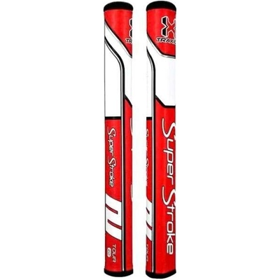 Super Stroke Traxion Tour 2.0 putter grip červeno/bílý