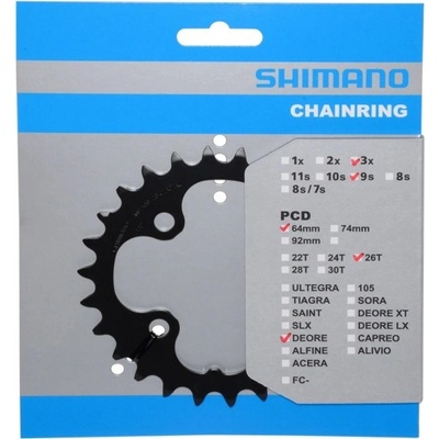 Prevodník Shimano M610-590 26z