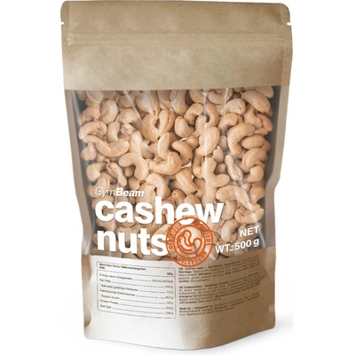 GymBeam Ořechy kešu nesolený 500 g