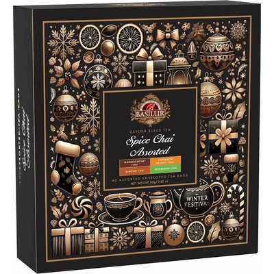 BASILUR Christmas Spice Chai Assorted přebal 40 gastro sáčků