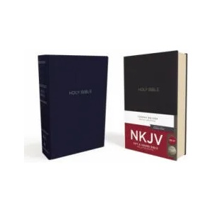 NKJV, Gift and Award Bible, Leather-Look, Blue, Red Letter, Comfort Print (ISBN: 9780718075156)