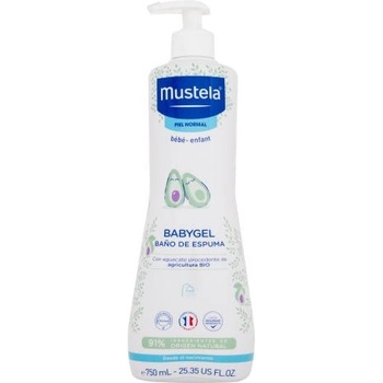 Mustela Bébé Multi-Sensory Bubble Bath нежен измиващ гел за бебета 750 ml