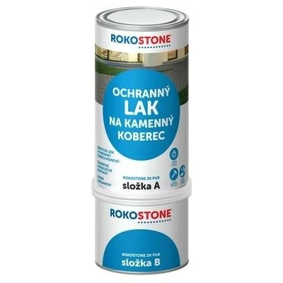 Rokostone 2K PUR ochranný lak na kamenný koberec, set 1kg (složka A+B)