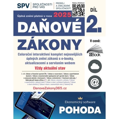 Daňové zákony 2025 XXL ProFi Díl 2., právní stav 1. 1. 2025