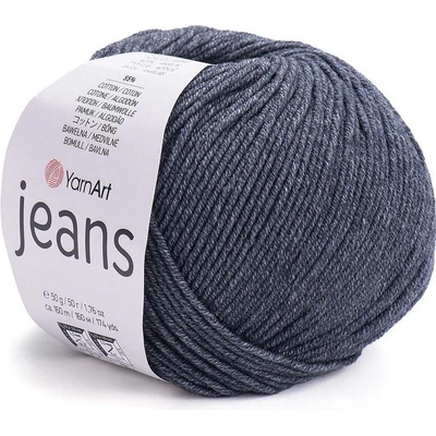 Pletací příze Gina / Jeans 50 g Varianta: 26 (28) šedá tmavá, Balení: 1 ks 43308/85098/207869