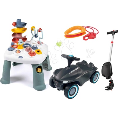Smoby Set didaktický stolík Activity Table Little a so zvukom a vodiaca tyč s opierkou a vodítkom na ťahanie
