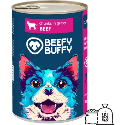 Beefy Buffy Mäsové hovädzie kúsky v šťave 1240 g