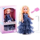 JOKO Bábika 45 cm v plesových šatách + stojan modrá