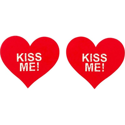 SuperLove Heart Nipple Covers Kiss Me! Red
