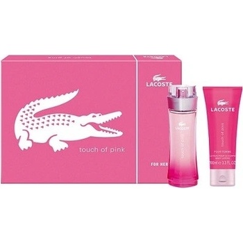 Lacoste Touch of Pink EDT 90 ml + tělové mléko 150 ml dárková sada