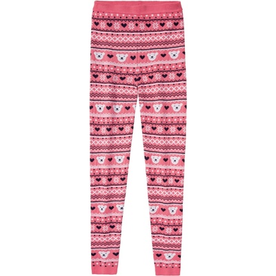 Pepperts dívčí vánoční pletené legíny růžová – Zboží Dáma