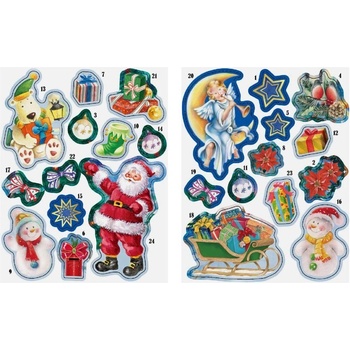 MFP MFP 8886002 samolepkový adventní kalendář Motiv: Číslo 3