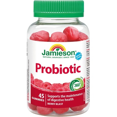 Jamieson Probiotic Gummies 45 želé pastiliek malina