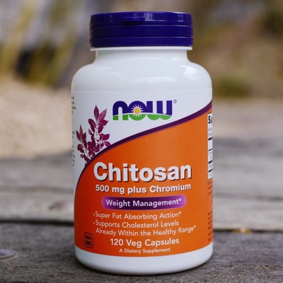Now Foods Chitosan 500 mg Plus chromium 120 veg kapsúl