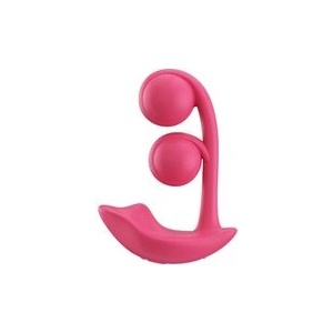 HoneyPlayBox HoneyPlayBox Melody - вибратор с двоен накрайник за клитор и G-точка, сензор за натиск и управление чрез приложение, магента (P25073)