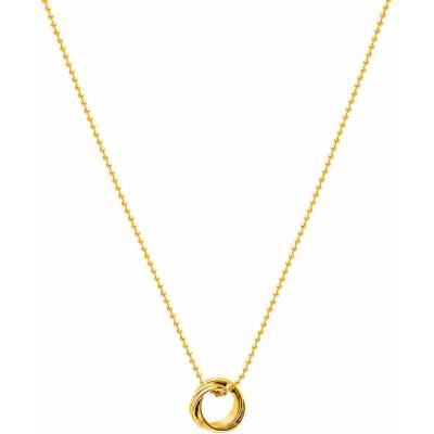 Olivie Dlouhý náhrdelník s přívěskem gold 10289