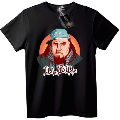 NOONEBRAND Тениска ILL BILL Аляска - S, Black