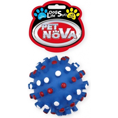 Pet Nova Vinylová lopta pre psov s pichliačmi 8,5 cm