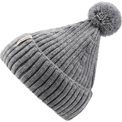 Sterntaler Детска зимна шапка (beanie) Sterntaler Kid's Knitted Beanie Melange Bobble Beanie - Silber Melange - размер 47 cm (904-2487-0314)