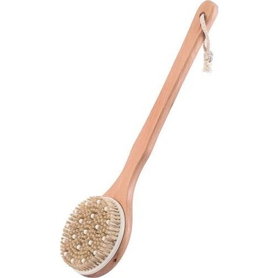 MSV exfoliační kartáč na záda Natur s dlouhou rukojetí dřevo 145876