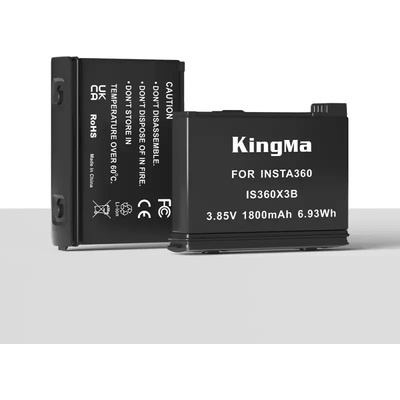 KingMa Батерия за Insta360 One X3 1800 mAh 6.93Wh 3.85V