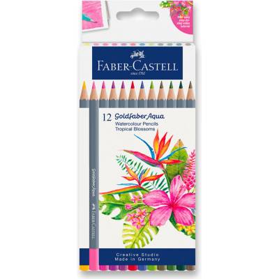 Faber Castell Goldfaber Aqua Tropical Blossoms pastelky 12 ks 114610
