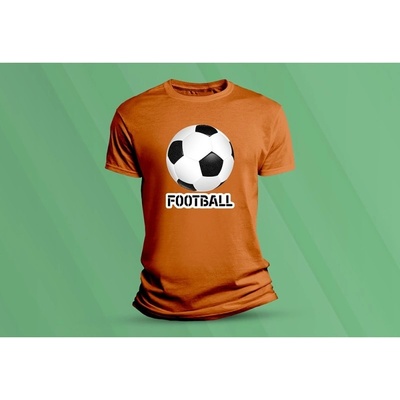 Sandratex dětské bavlněné tričko Football. oranžová