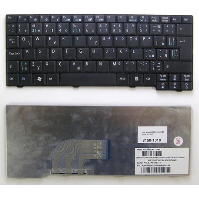 česká klávesnice Acer Aspire One A110 A150 D150 D250 P531 531 ZG5 ZG8 531H AOA150 černá CZ/SK
