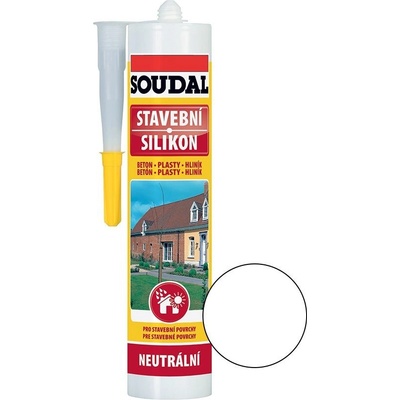 Soudal Stavebný silikon 300 ml biela