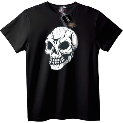 NOONEBRAND Тениска с Черен Цвят и Черепна Графика - L, Black