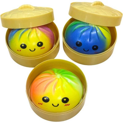 Squishy Dumpling RAINBOW duhový velký mačkací knedlíček 9 cm – Zbozi.Blesk.cz